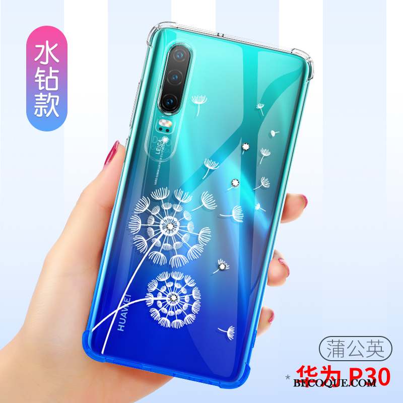 Huawei P30 Très Mince Étui Coque De Téléphone Tout Compris Transparent