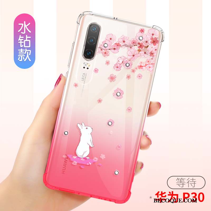 Huawei P30 Très Mince Étui Coque De Téléphone Tout Compris Transparent