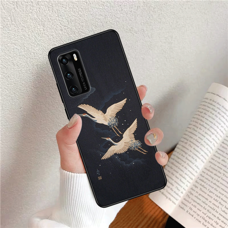 Huawei P40 Coque De Téléphone Art Incassable Fluide Doux Personnalisé Vent