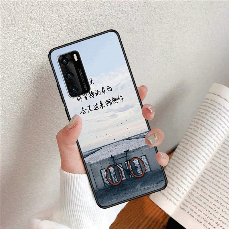 Huawei P40 Coque De Téléphone Art Incassable Fluide Doux Personnalisé Vent