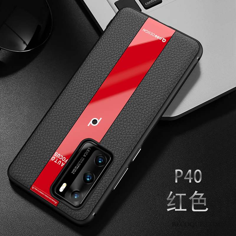 Huawei P40 Coque Tout Compris Noir Fluide Doux Protection Créatif Nouveau