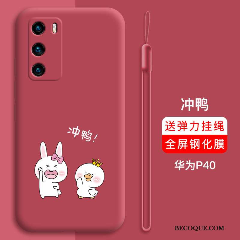 Huawei P40 Coque Étui Charmant Dessin Animé Incassable Personnalité Créatif