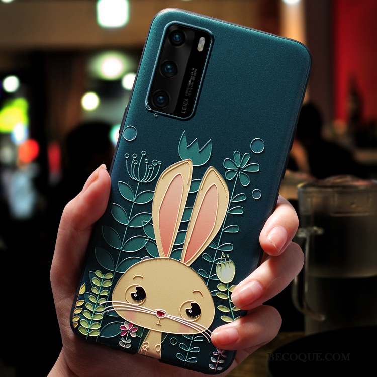 Huawei P40 Incassable Silicone Coque De Téléphone Protection Très Mince Dessin Animé