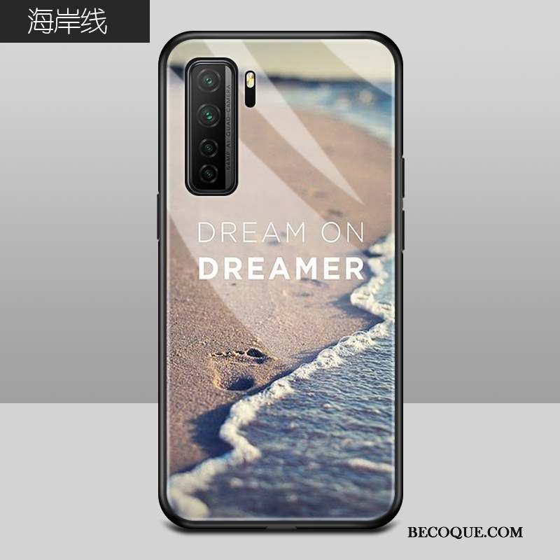 Huawei P40 Lite 5g Coque Créatif Verre Personnalité Nouveau Protection Incassable