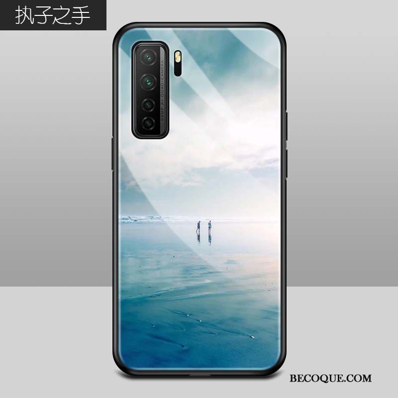 Huawei P40 Lite 5g Coque Créatif Verre Personnalité Nouveau Protection Incassable