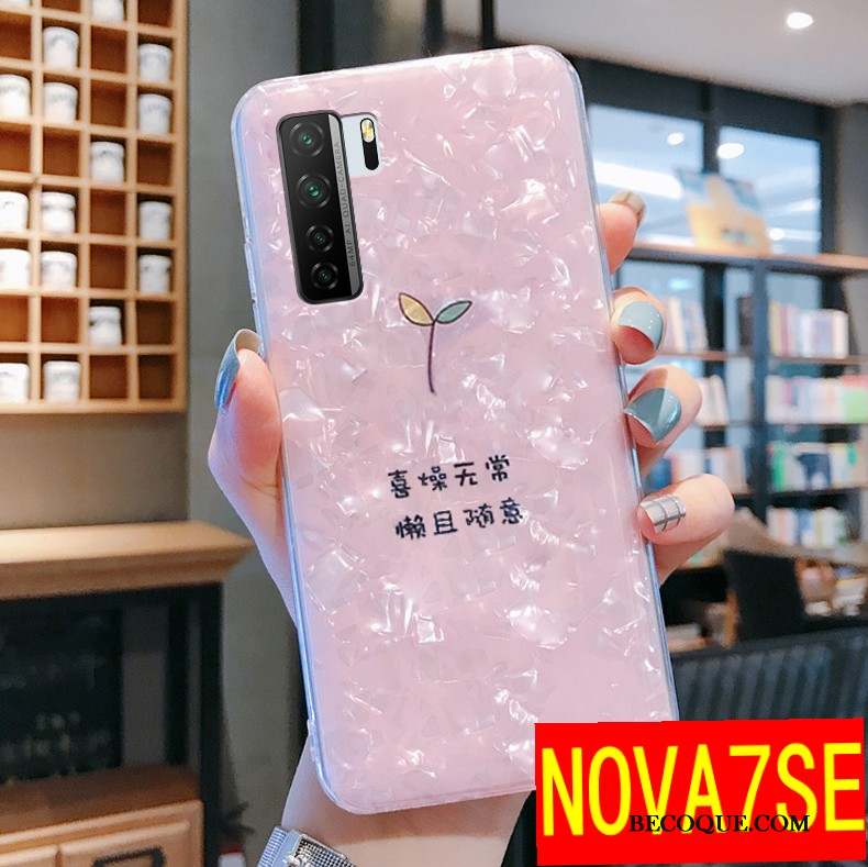 Huawei P40 Lite 5g Téléphone Portable Protection Rose Étui Coque De Téléphone Nouveau