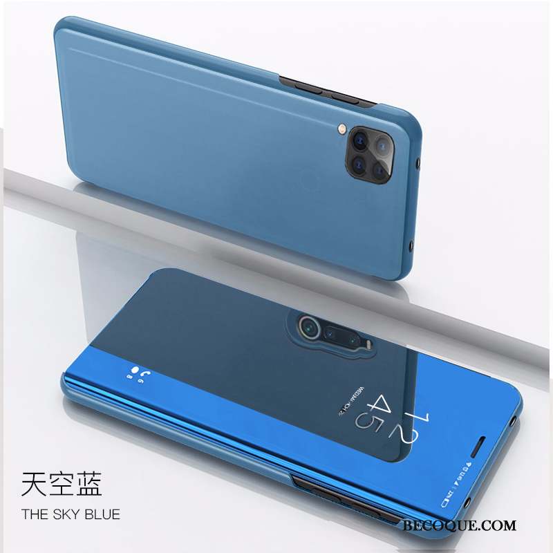 Huawei P40 Lite Coque De Téléphone Housse Étui En Cuir Transparent Or Rose Incassable