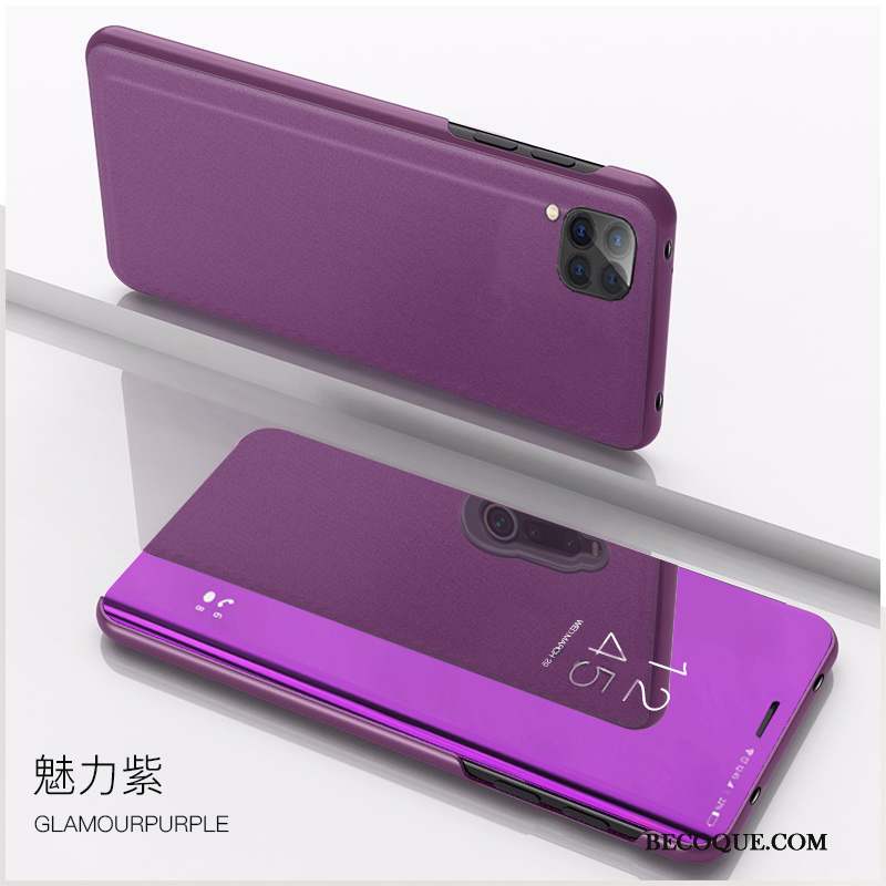 Huawei P40 Lite Coque De Téléphone Housse Étui En Cuir Transparent Or Rose Incassable