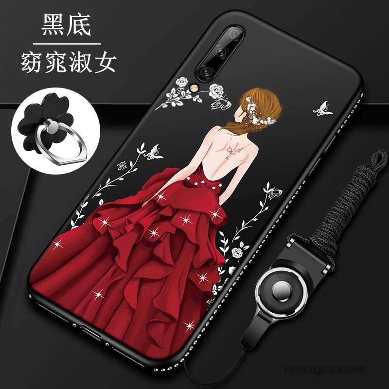 Huawei P40 Lite E Protection Tout Compris Rouge Étui Coque Fluide Doux