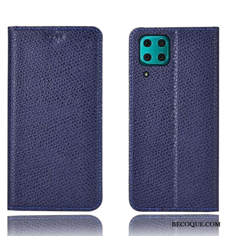 Huawei P40 Lite Étui En Cuir Incassable Coque De Téléphone Protection Mesh Housse