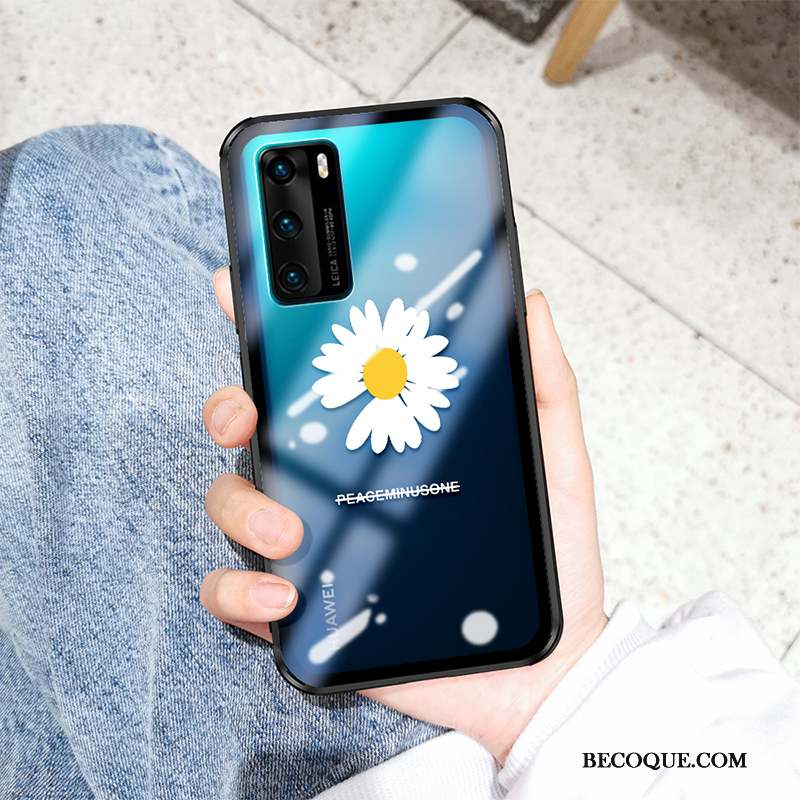 Huawei P40 Net Rouge Tout Compris Coque De Téléphone Fluide Doux Noir Incassable