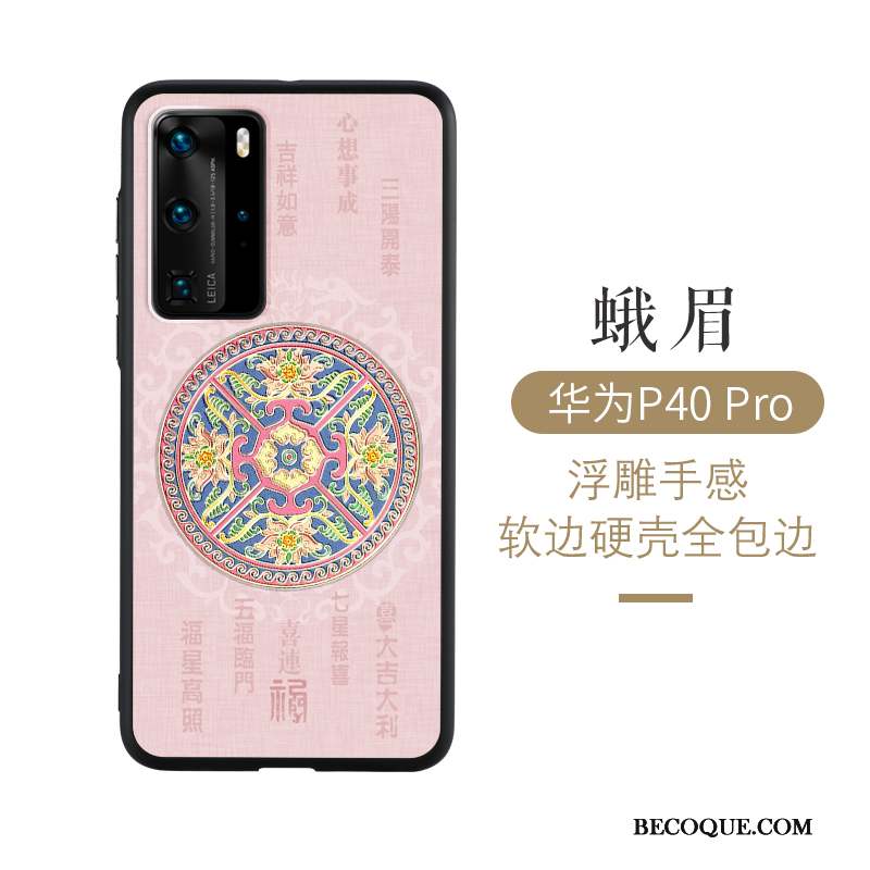 Huawei P40 Pro Coque Bleu Très Mince Protection Créatif Vent Incassable