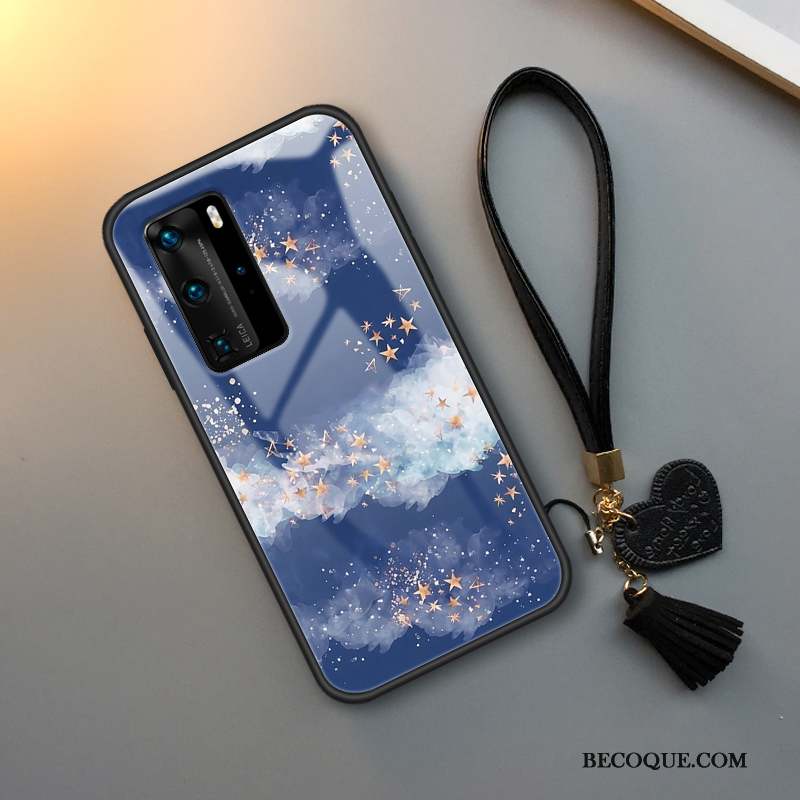 Huawei P40 Pro Coque Étui Tout Compris Frais Ciel Étoilé Marque De Tendance Silicone