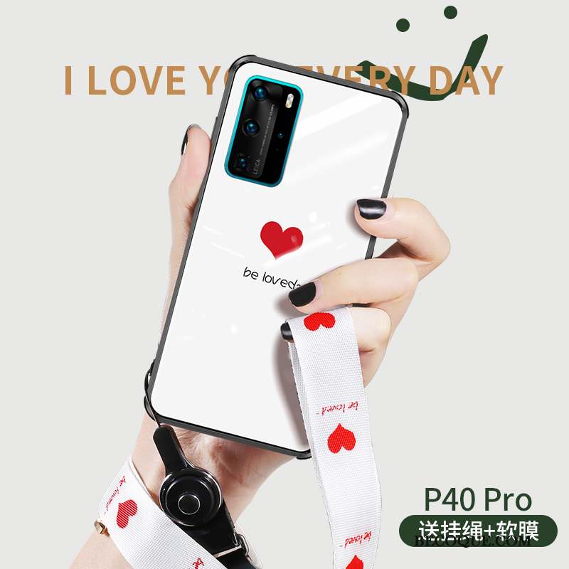 Huawei P40 Pro Étui Blanc Tout Compris Coque De Téléphone Nouveau Noir