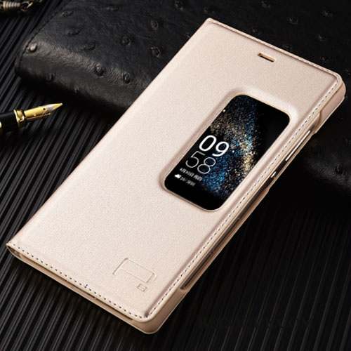 Huawei P8 Coque De Téléphone Étui En Cuir Téléphone Portable Haute Bleu Clair Protection