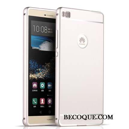 Huawei P8 Coque Protection Étui Arc Couvercle Arrière Bleu Clair Border