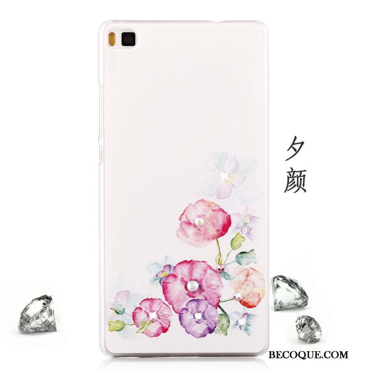 Huawei P8 Difficile Peinture Dessin Animé Haute Coque De Téléphone Vert