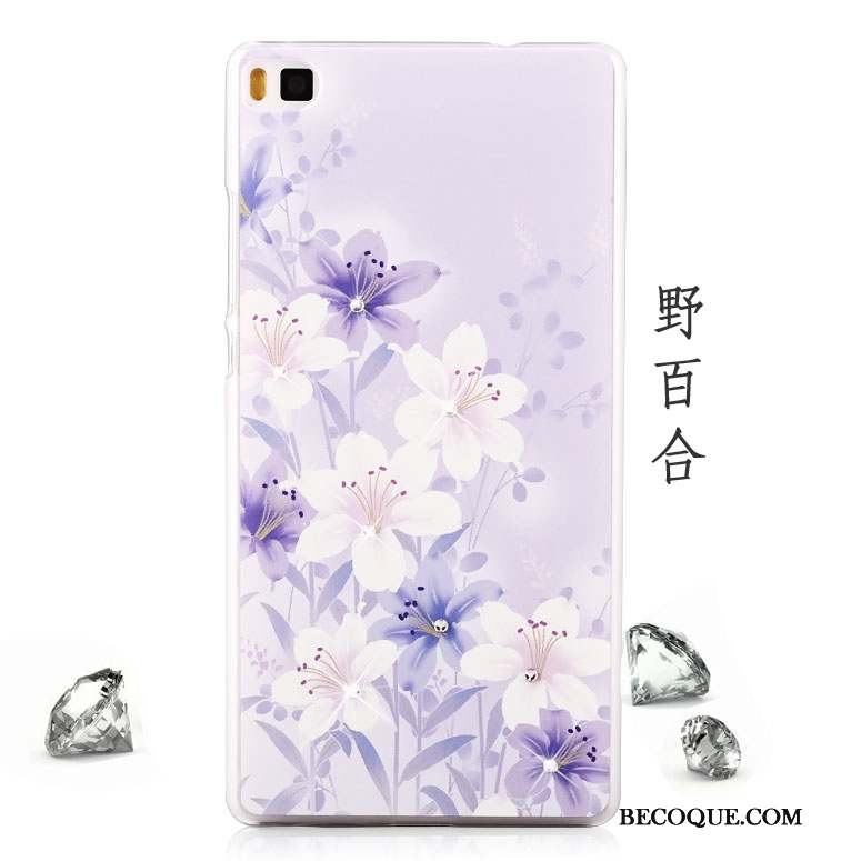 Huawei P8 Difficile Peinture Dessin Animé Haute Coque De Téléphone Vert