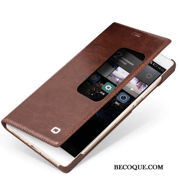 Huawei P8 Housse Téléphone Portable Protection Étui En Cuir Coque De Téléphone Cuir Véritable