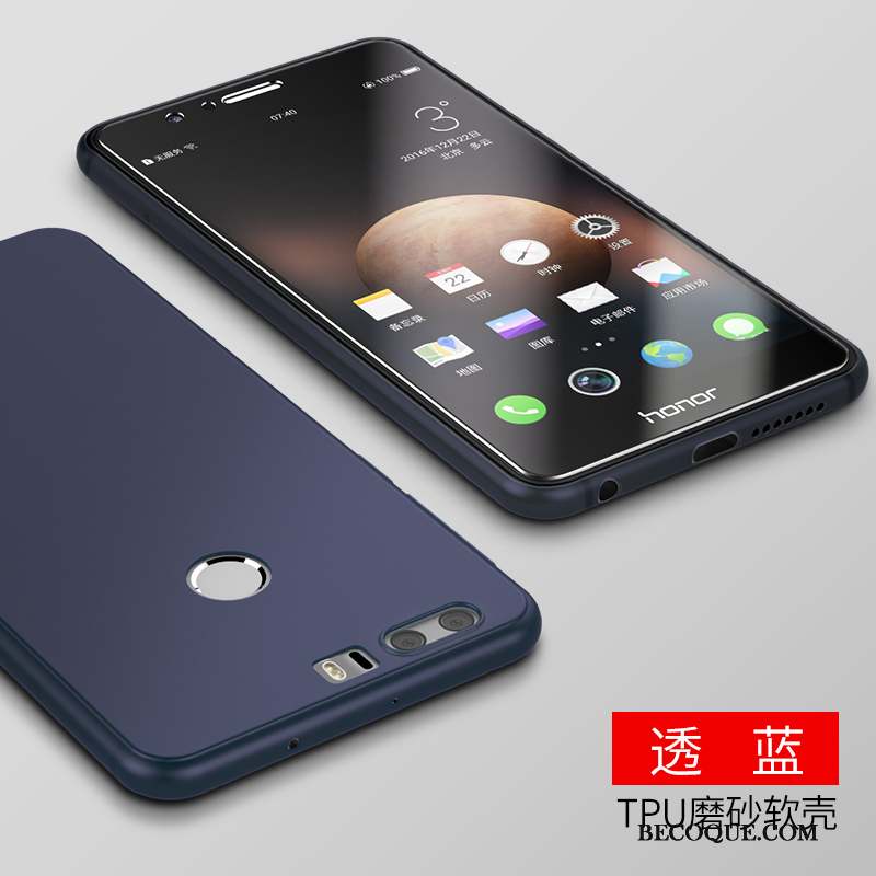 Huawei P8 Lite 2017 Coque De Téléphone Protection Tout Compris Délavé En Daim Bleu Étui