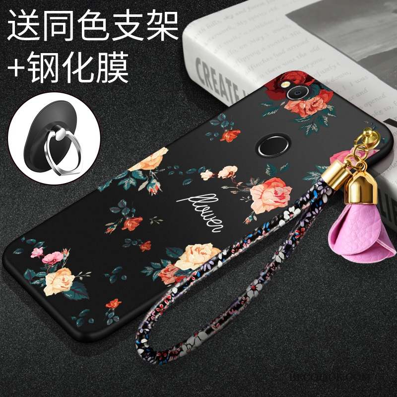 Huawei P8 Lite 2017 Coque Incassable Protection Étui Rouge Fluide Doux