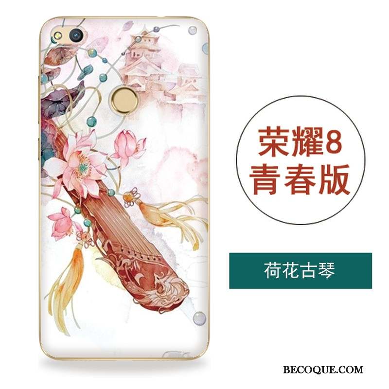 Huawei P8 Lite 2017 Coque Étui Art Silicone Tout Compris Fluide Doux Ornements Suspendus