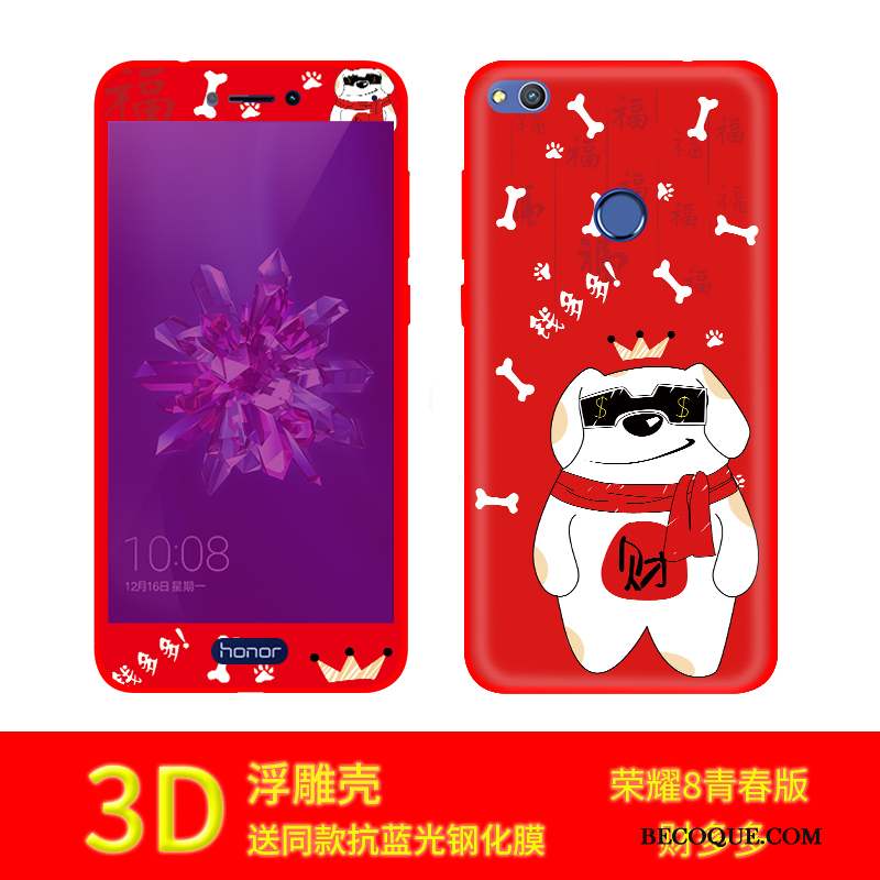 Huawei P8 Lite 2017 Personnalité Incassable Jeunesse Coque De Téléphone Rouge Étui