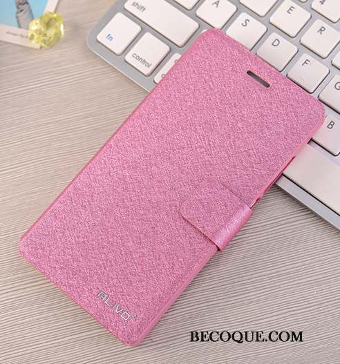 Huawei P8 Lite Clamshell Protection Étui En Cuir Rose Coque De Téléphone Jeunesse