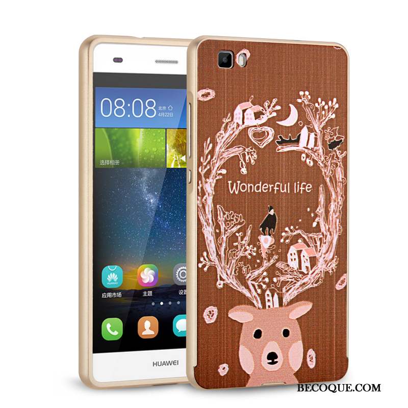 Huawei P8 Lite Coque De Téléphone Étui Jeunesse Rose Border