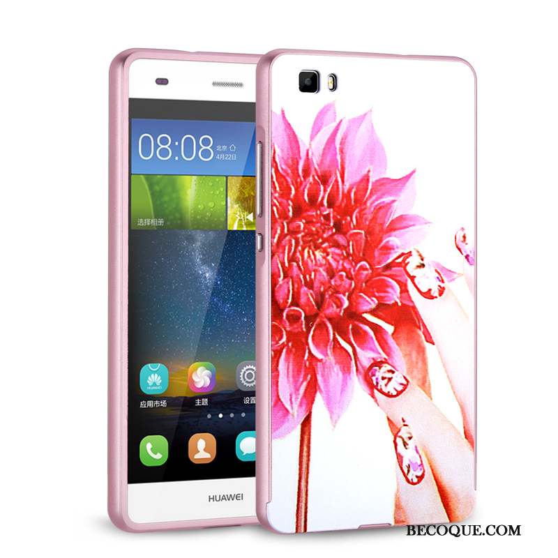 Huawei P8 Lite Coque De Téléphone Étui Jeunesse Rose Border
