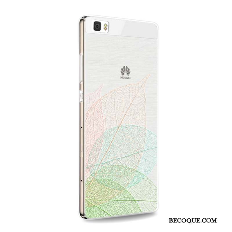 Huawei P8 Lite Coque Incassable Fluide Doux Téléphone Portable Silicone Jeunesse Rose