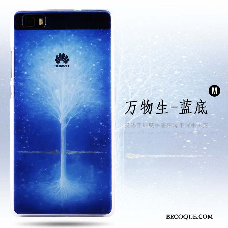 Huawei P8 Lite Difficile Très Mince Jeunesse Coque De Téléphone Délavé En Daim Étui
