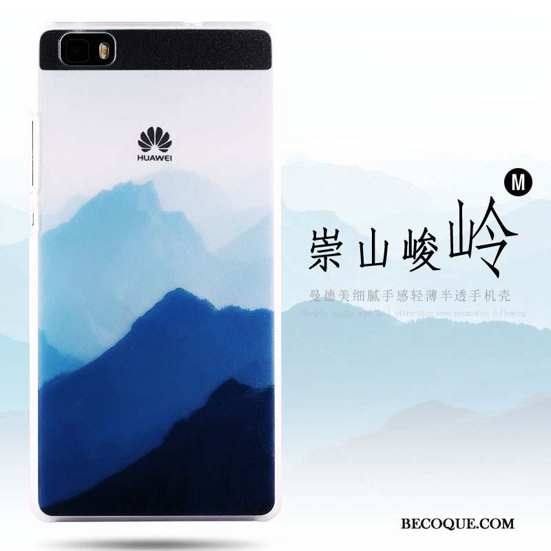 Huawei P8 Lite Difficile Très Mince Jeunesse Coque De Téléphone Délavé En Daim Étui