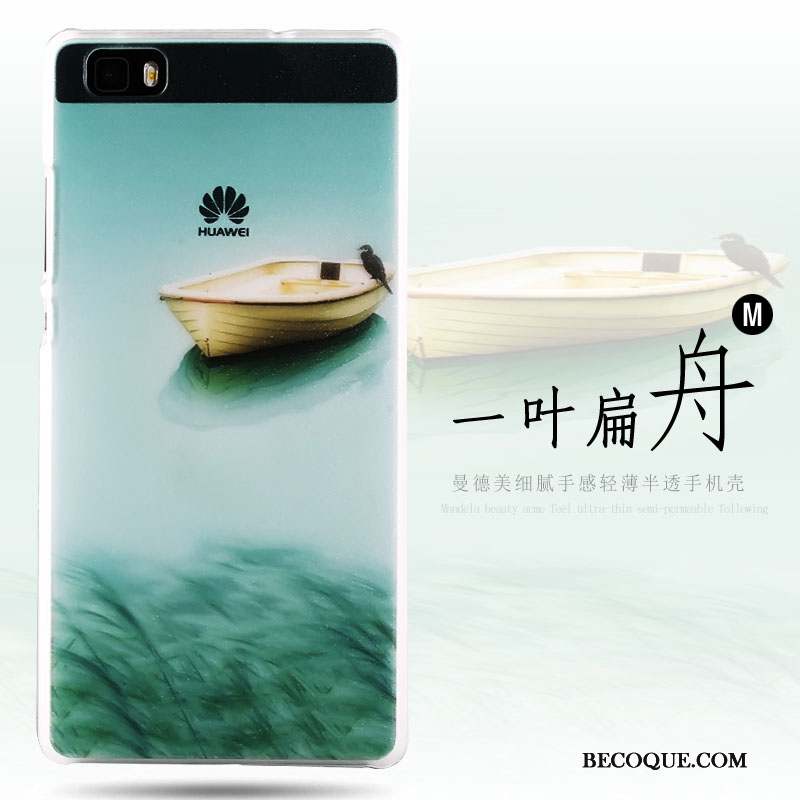 Huawei P8 Lite Difficile Très Mince Jeunesse Coque De Téléphone Délavé En Daim Étui