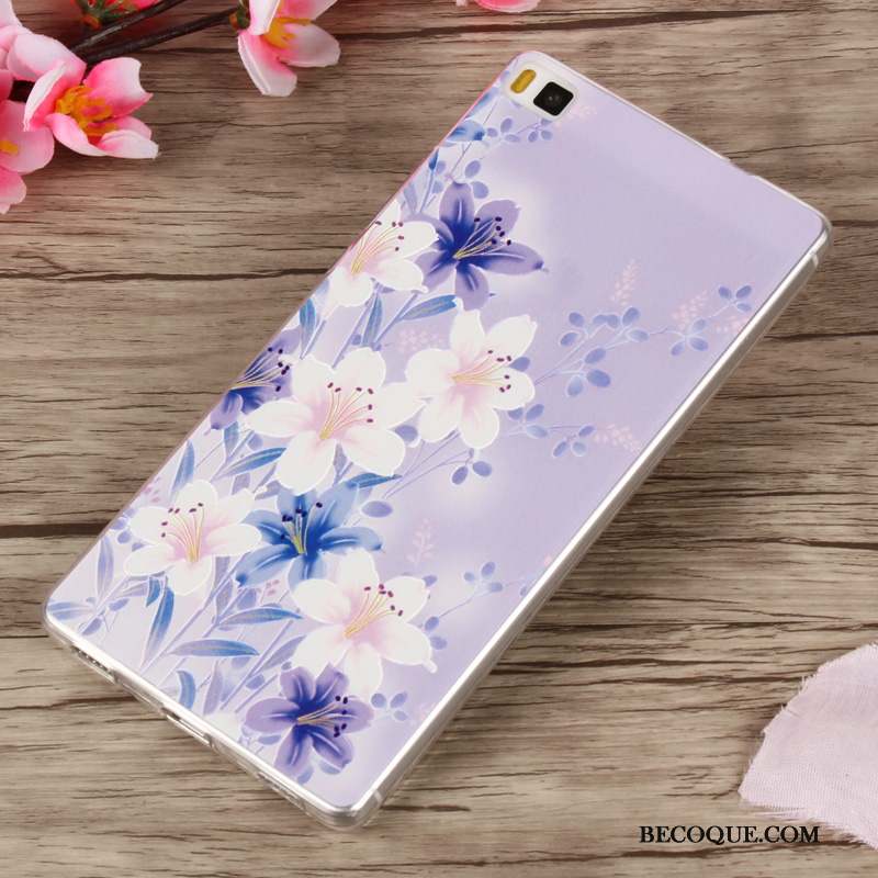 Huawei P8 Lite Jeunesse Fluide Doux Coque Jaune De Téléphone Tout Compris