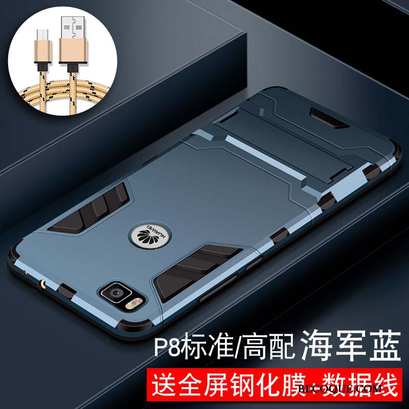 Huawei P8 Lite Protection Étui Haute Délavé En Daim Jeunesse Coque De Téléphone