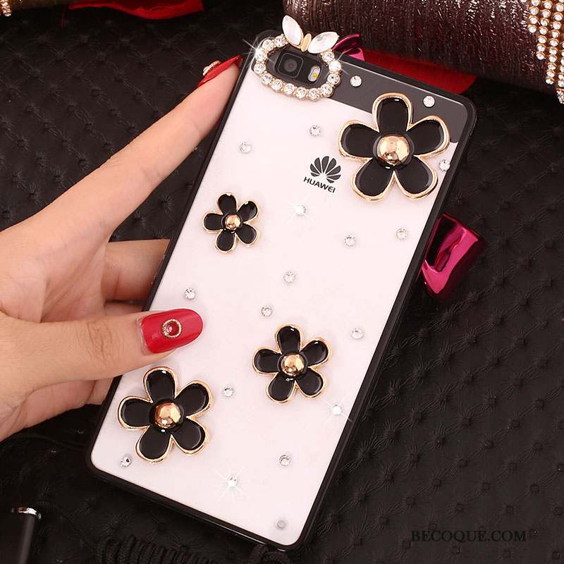 Huawei P8 Lite Rose Jeunesse Strass Coque De Téléphone Protection Étui