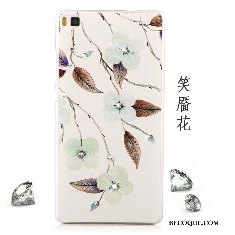 Huawei P8 Lite Strass Peinture Étui Protection Jeunesse Coque