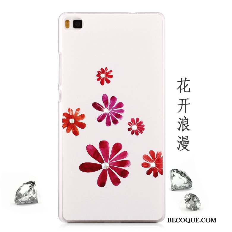 Huawei P8 Lite Strass Peinture Étui Protection Jeunesse Coque