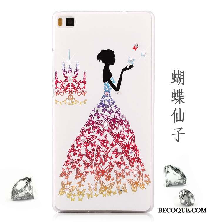 Huawei P8 Lite Strass Peinture Étui Protection Jeunesse Coque