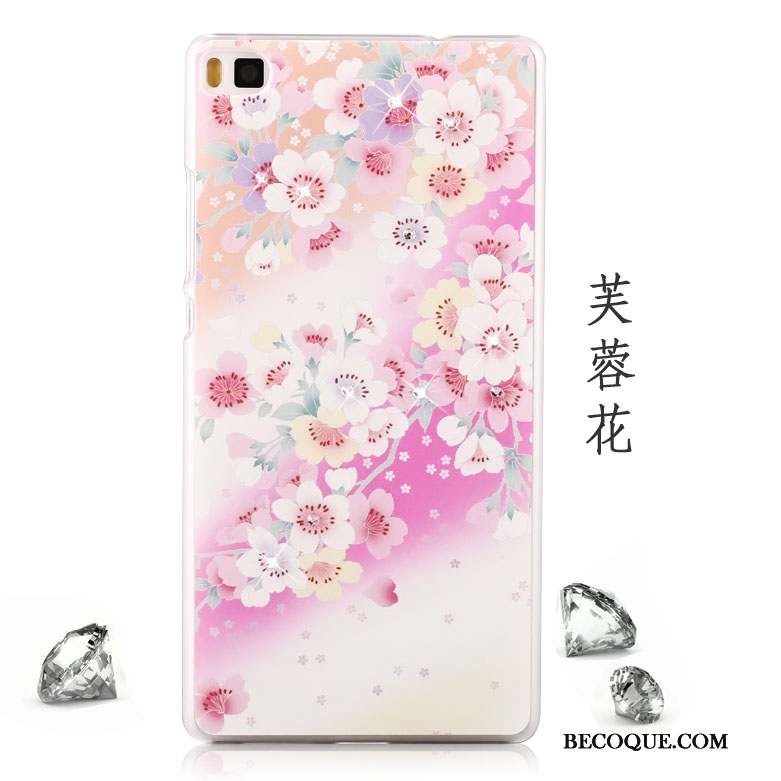 Huawei P8 Lite Strass Peinture Étui Protection Jeunesse Coque