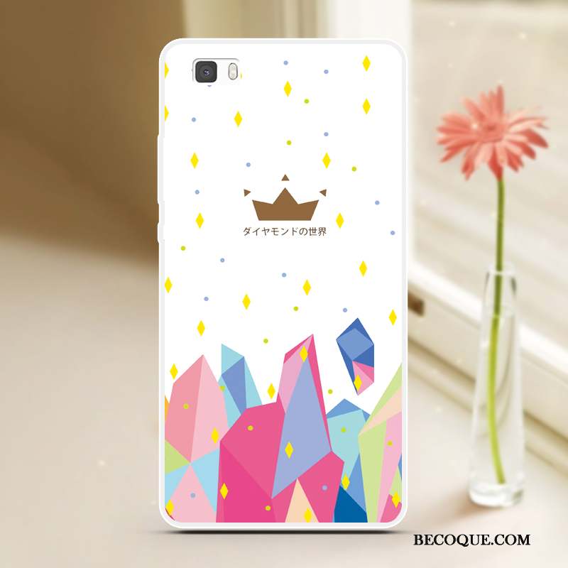 Huawei P8 Lite Tendance Peinture Coque Cool Fluide Doux Étui