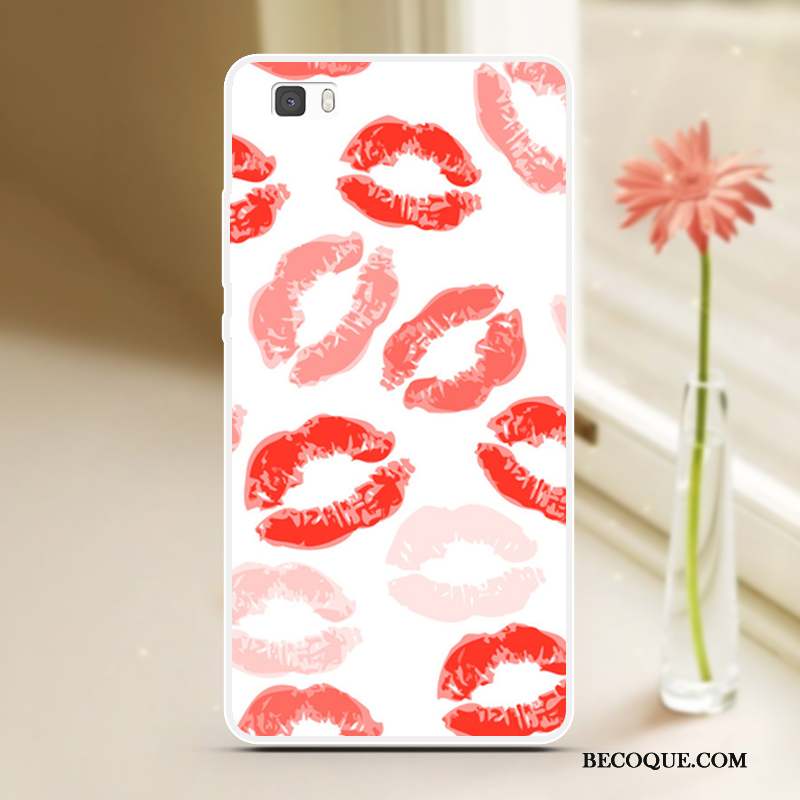 Huawei P8 Lite Tendance Peinture Coque Cool Fluide Doux Étui