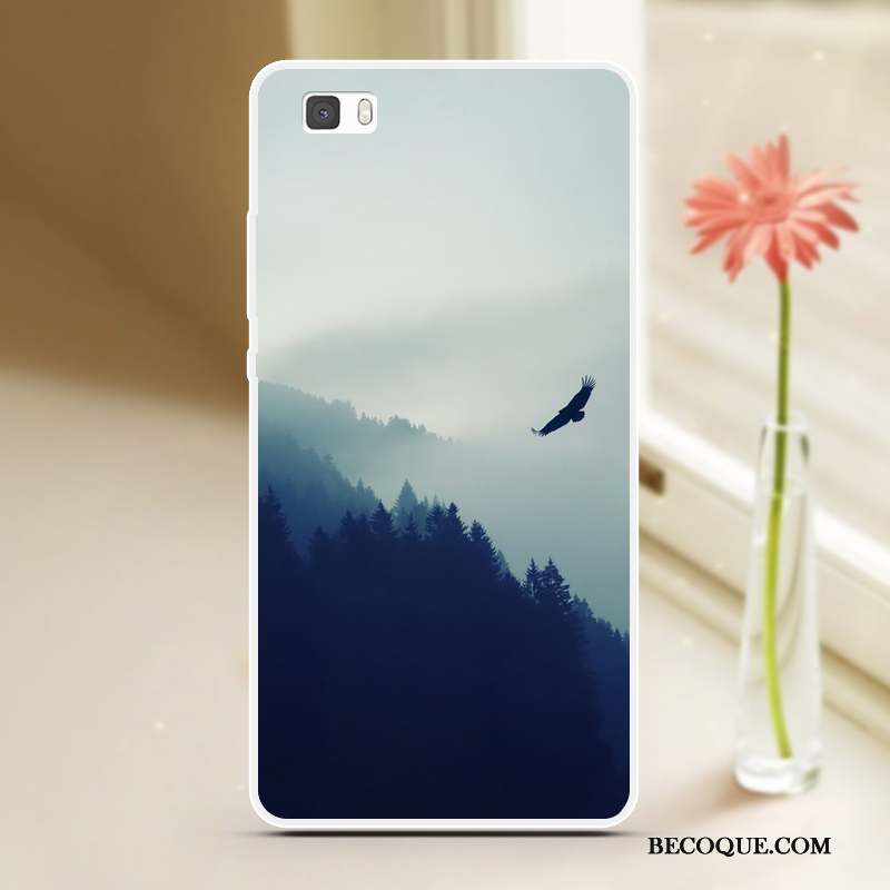 Huawei P8 Lite Tendance Peinture Coque Cool Fluide Doux Étui