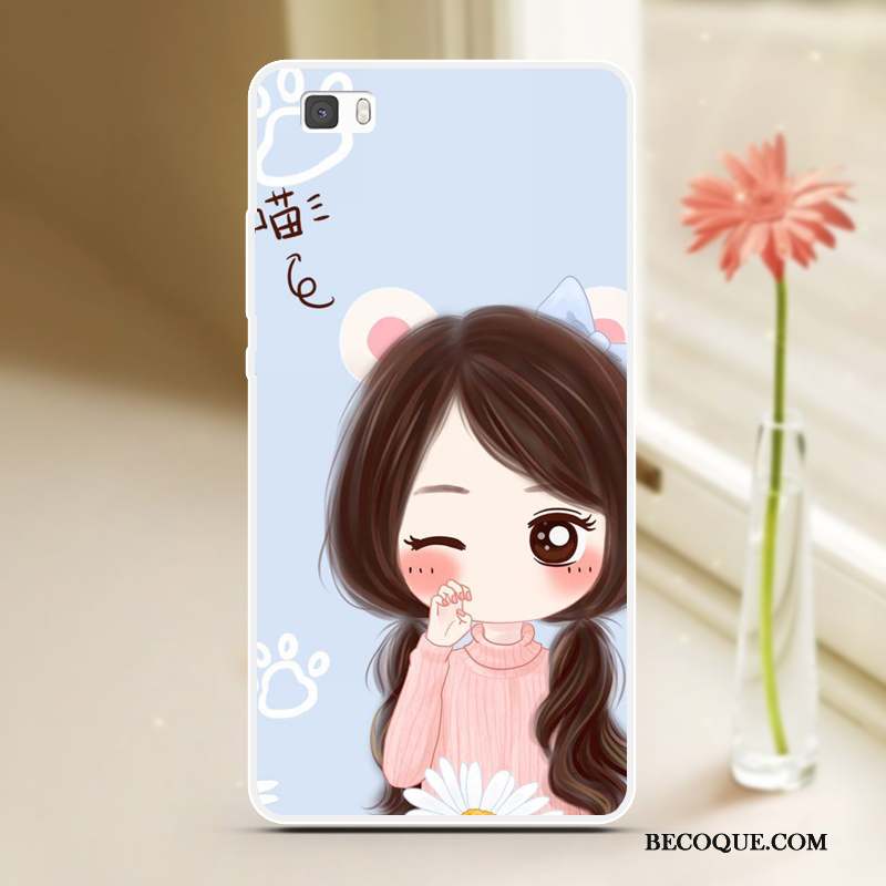 Huawei P8 Lite Tendance Peinture Coque Cool Fluide Doux Étui