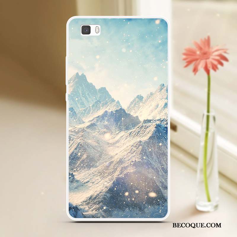 Huawei P8 Lite Tendance Peinture Coque Cool Fluide Doux Étui