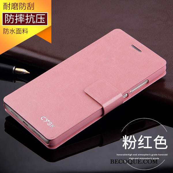 Huawei P8 Lite Étui En Cuir Jeunesse Coque Protection Téléphone Portable Rose