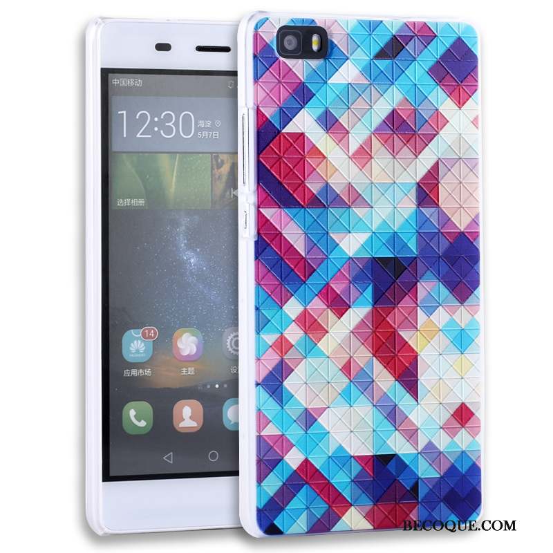 Huawei P8 Lite Étui Protection Rose Gaufrage Coque De Téléphone Jeunesse