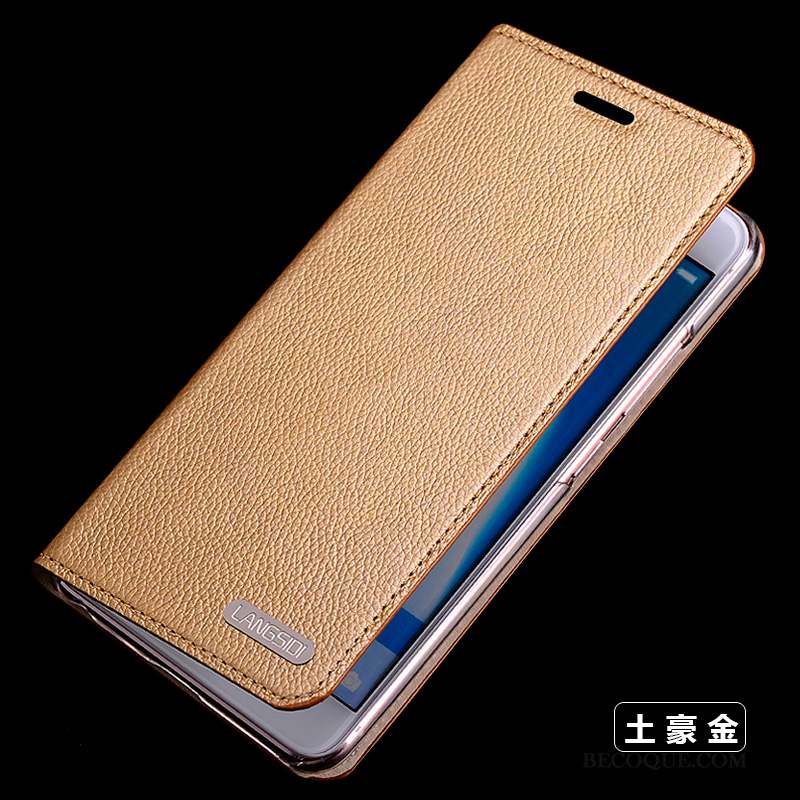 Huawei P8 Or Haute Étui En Cuir Coque De Téléphone Housse