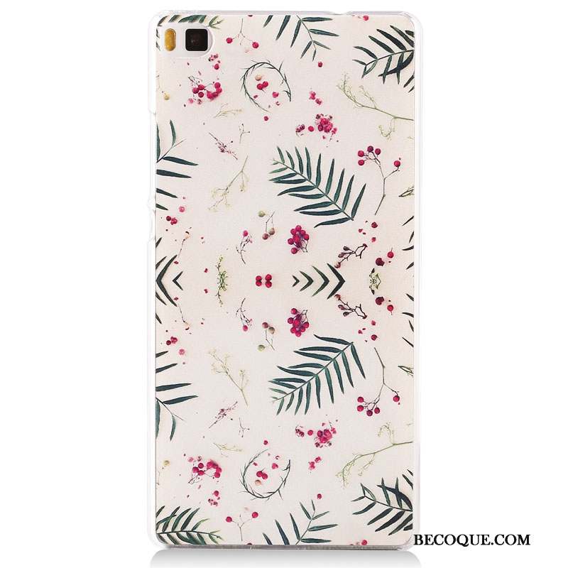 Huawei P8 Peinture Haute Rose Protection Coque De Téléphone Tendance